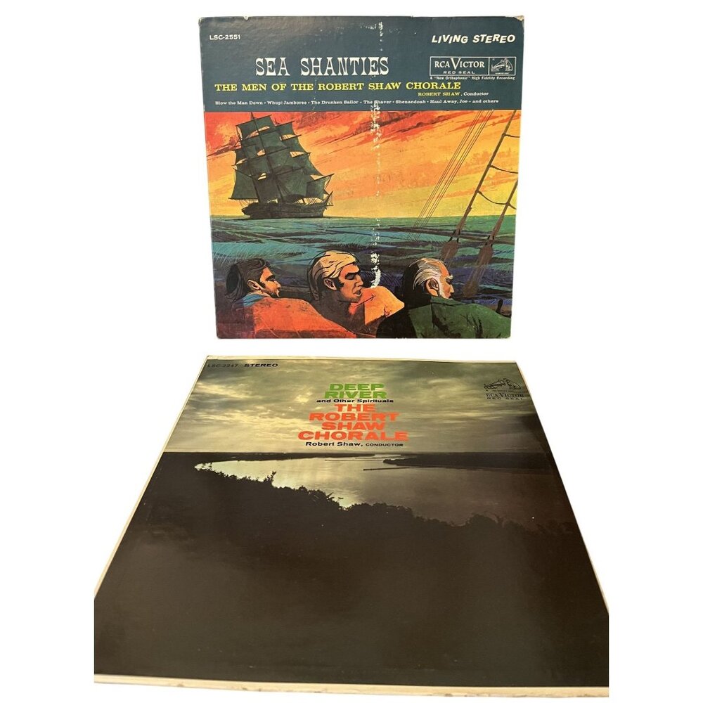 Robert Shaw Chorale Deep River & Sea Shanties Vintage Vinyl LP Estate Collector